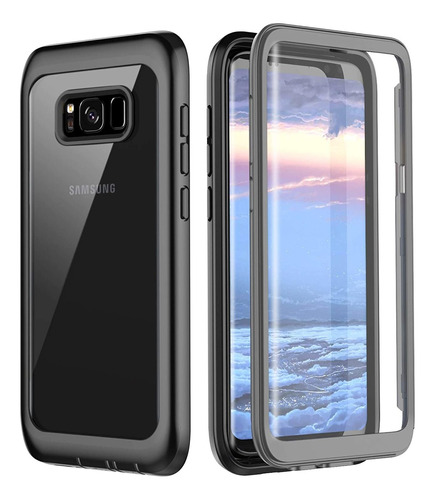 Funda Para Samsung Galaxy S8 Plus (color Gris/transparente)