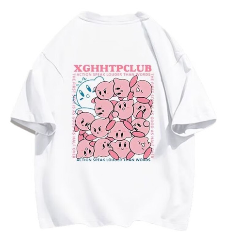 Polera De Manga Corta Creative Game Graffiti Kirby Cute