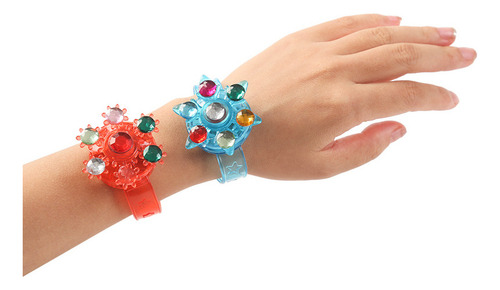 Pulsera Luminosa Giratoria Creativa, 25 Unidades, Regalo Par