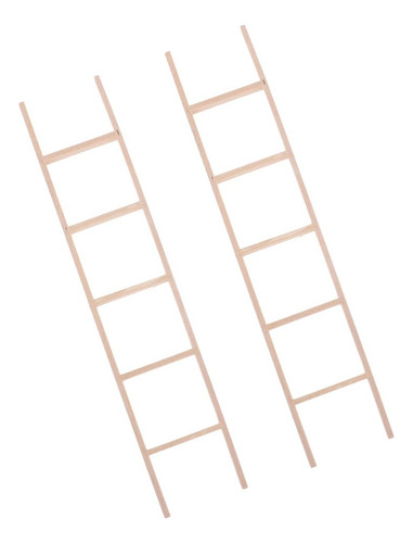 2 X 1/12 De Escalera Recta De Miniatura, 2 Piezas