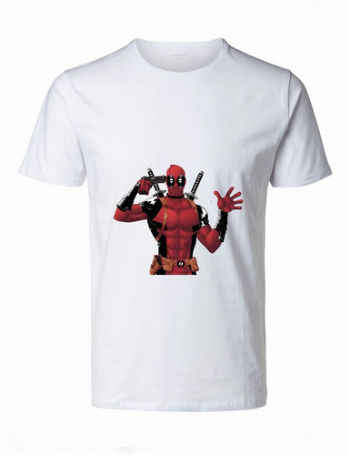 Polera Deadpool Marvel  Estampada  Algodon   