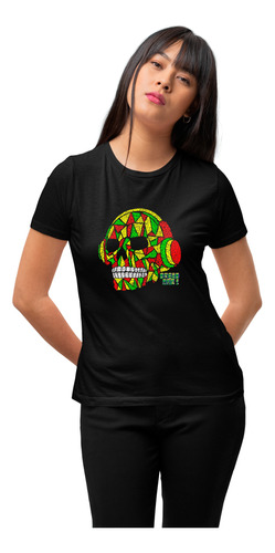 Playera Negra De Algodón Dread Mar I Rasta Ropa Comoda