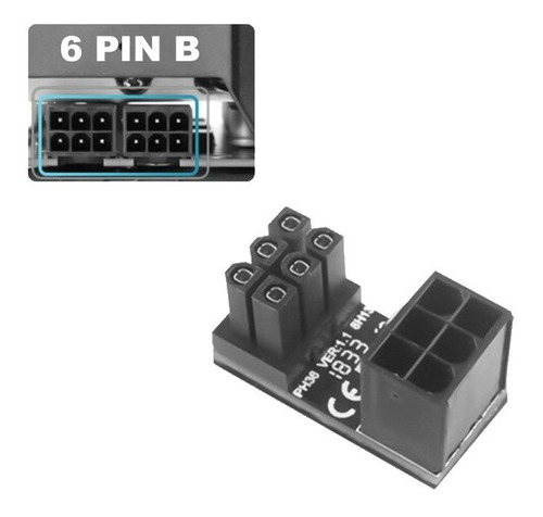 Adaptador Tarjeta Gráfica Gpu 180° 6 Pin 8 Pin Computador