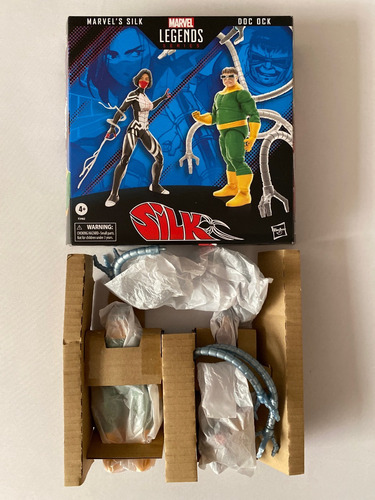 Doc Ock & Silk Marvel Legends Spiderman Doctor Octopus 6pulg (Usado)