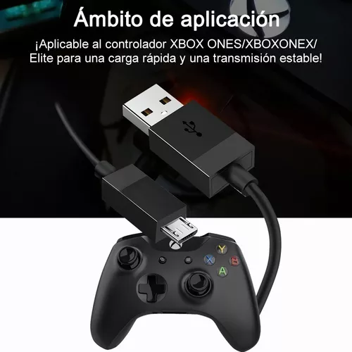 115] Cable De Carga Y Cargador USB Para Mando Inalámbrico Xbox 360