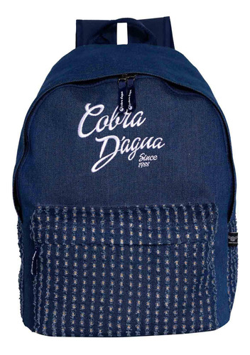 Mochila Azul Marinho Juvenil Pol Cobra D'agua Cdm14u02