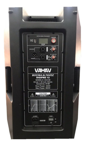 Bafle 12 Amplificado Con Dsp Configurabe, 400w Rms Vamav Di