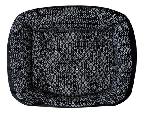 Cama Para Perro Grande Lux Lavable Resistente Cómoda Suave Grande Black