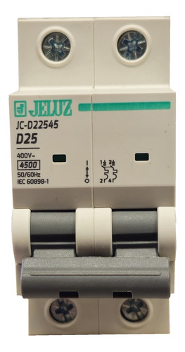 Termica Termomagnetica Bipolar 2x25 25a Curva D 4,5ka Jeluz