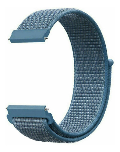 Pulseira nylon start compatível com relógios cor azul cape code largura 20 mm