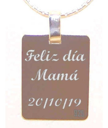Foto Medalla Plata 925 Personalizada 15x19mm