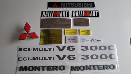 Mitsubishi Montero Hard Top 3000 Emblemas Y Calcomanías