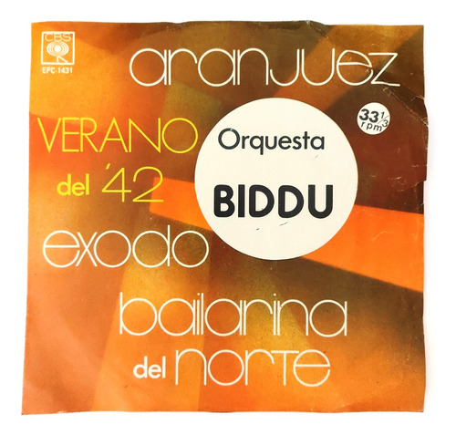 Biddu Orchestra - Verano Del '42 / Aranjuez    Single 7