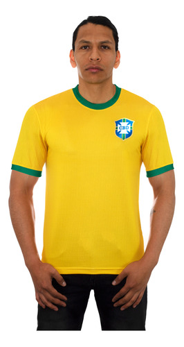 Jersey Retro Brasil Campeón Del Mundo 1970