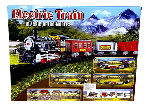 Tren Locomotora 105 Cm Con Sonidos Y Luz 3 Vagones + Envio