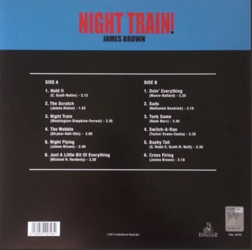 James Brown Night Train! Mighty Instrumental Vinilo Nuevo Lp
