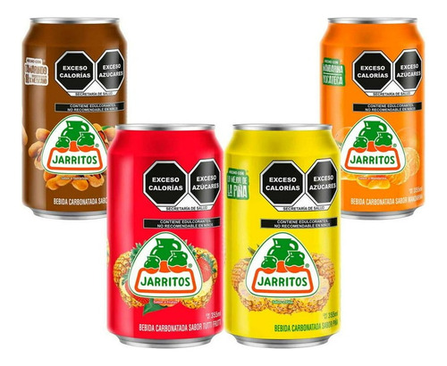 Refresco Jarritos Sabores Surtidos 24 Pzas De 355 Ml