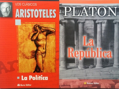 Lote X2 Libros Aristoteles Y Platon Politica Y Republica Nue