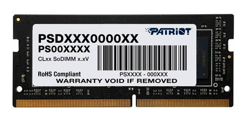 Imagem 2 de 2 de Memória Ram Patriot Notebook 16gb Ddr4 1x16gb Psd416g266681s