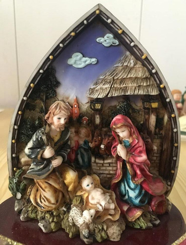 Adorno Navideño Talla Del Pesebre Florencia