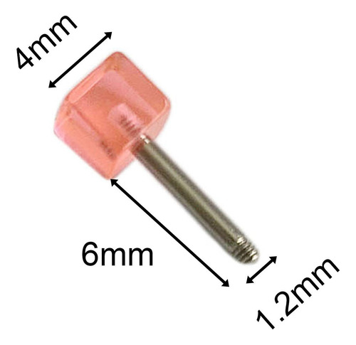 2 X 10 Pendientes De Tuerca Con Estilo Para Cartílago Para