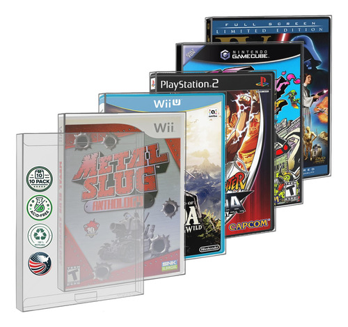Funda Protectora Para Juegos Ps2 Wii Gamecube Xbox 10 Unidad