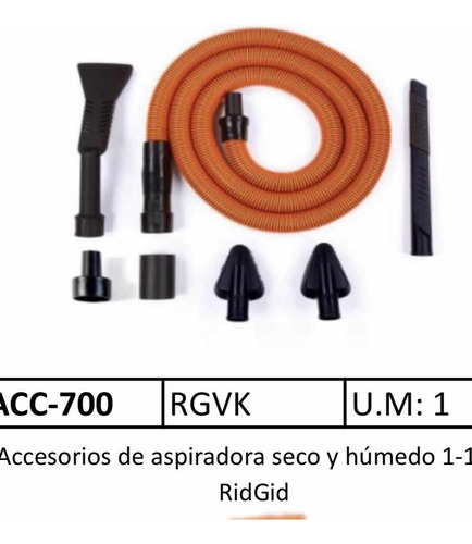 Kit De Manguera Y Accesorios Ridgid P/aspiradoras Autodetail