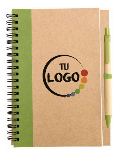 Cuaderno Ecológico Croquis Con Bolígrafo Personalizado