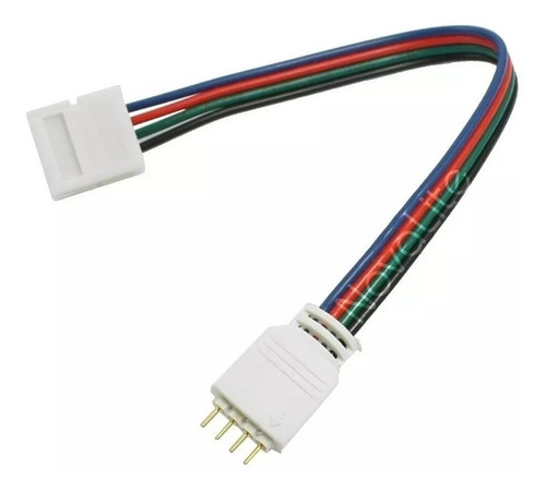 Imagen 2 de 4 de Kit 5pz - Cable Conector Tiras Led A Pines - Rgb Multicolor