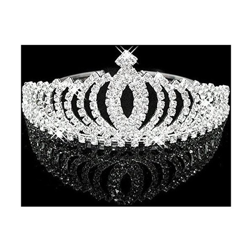 Las Mujeres Con Estilo Brillante Corona Del Rhinestone Tiara