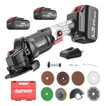 Comprar Esmeriladora Angular Inalámbrica 800w 9000rpm 2 Baterías 11