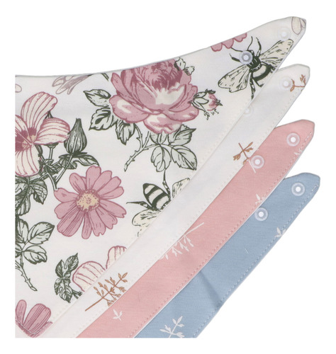 Set De Baberos Triangulares Absorbentes Para Bebés, Impermea