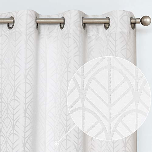 Cortinas Para Sala De Estar Color Blanco Opacas Ligeras