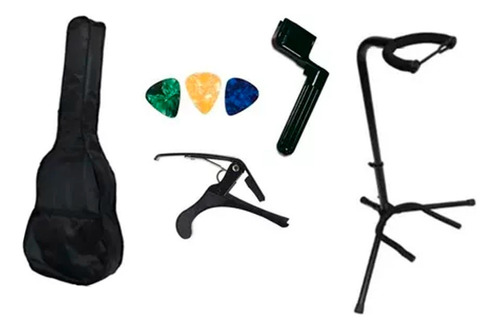 Kit Capa Bag Simples Para Violão + Acessórios