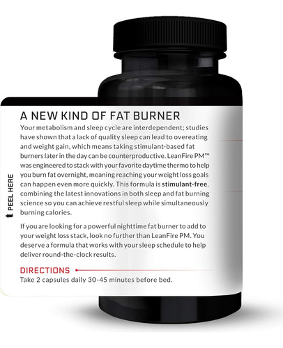 Force Factor Leanfire Pm Quemador 60 Capsulas Sfn