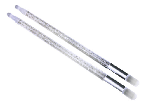 2x Baquetas Iluminadas Acessórios De Percussão B Prata