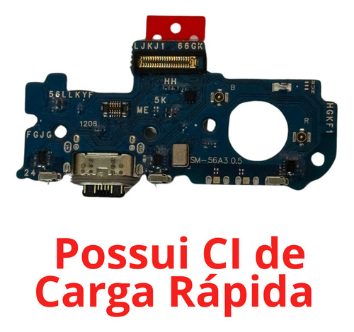 Placa De Carga Dock Conector Compatível Samsung A35 5g A356
