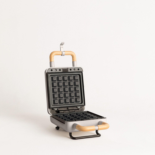 Sandwichera Grill Y Wafflera Stone 2 In 1 Compact Gris Creat