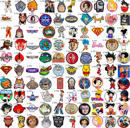 15 Parches Sticker Tela A Escoger Celular Sailor Moon Stitch