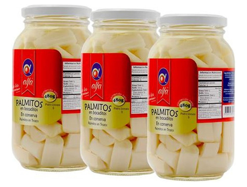 Alfa Palmitos En Bocaditos 270g X 3 Und - g a $45