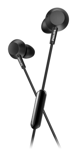 Imagen 1 de 10 de Auriculares Philips Tae4105bk/00 Con Microfono In-ear Negros