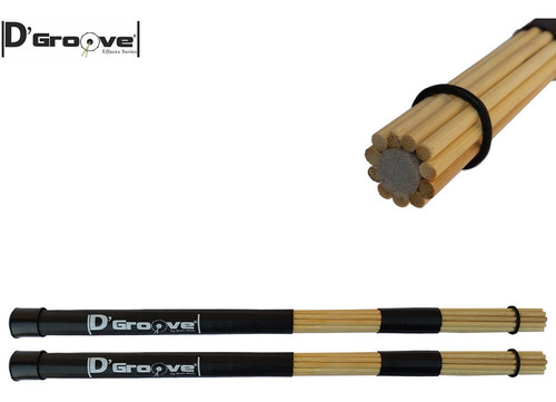 Imagem 2 de 5 de Baqueta Smooth Rods Sticks Silenciosa C/ Espuma Interna