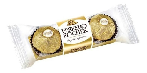 Estuche Ferrero Rocher X 3 Bombones Chocolate 37,5 Gramos