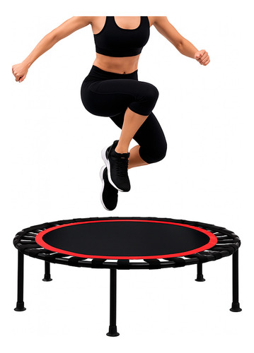 Trampolín Fitness Plegable Con Ligas 1 Mt Para Saltos Y Card