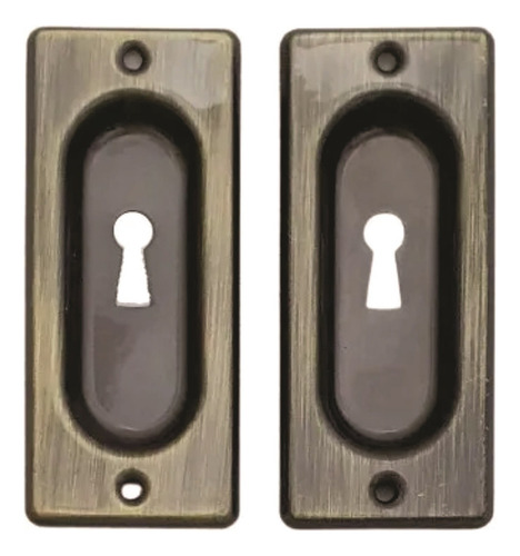 Fechadura Chave Dobrável Porta Correr Antique União Mundial