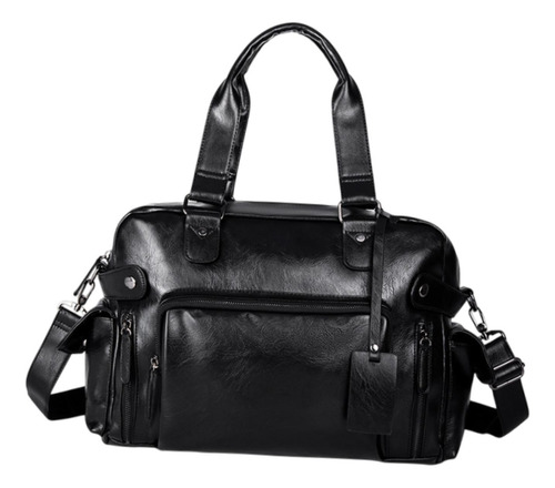Bolso De Hombro De Cuero Para Hombre Con Correa Ajustable