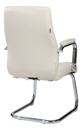 Imagen 4 de 4 de Silla Interlocutora De Oficina Wobi Color Beige