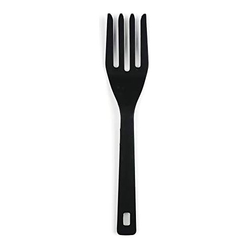 (eff-tq) Silicone Flexible Fork, Black, 11  | Mixes Ing...