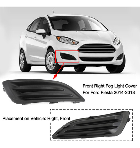 S Cubierta Para Luces Antiniebla Delantero P/ Ford Fiesta