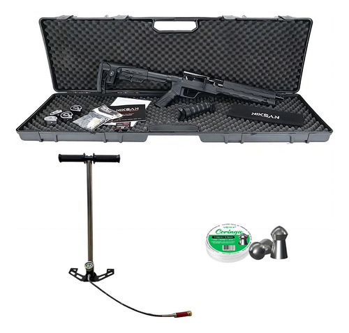 Carabina De Pressão Pcp Mod Nks Tacto S 5.5mm - Tag + Bomba